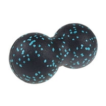 ACDANC Peanut Massage Ball Body Fascial Yoga Exercise Fitness Ball (Black Blue)