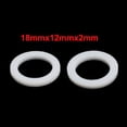 thumbnail image 3 of Unique Bargains 18mmx12mmx2mm Flat Washer Flange Gasket White 20Pcs, 3 of 5