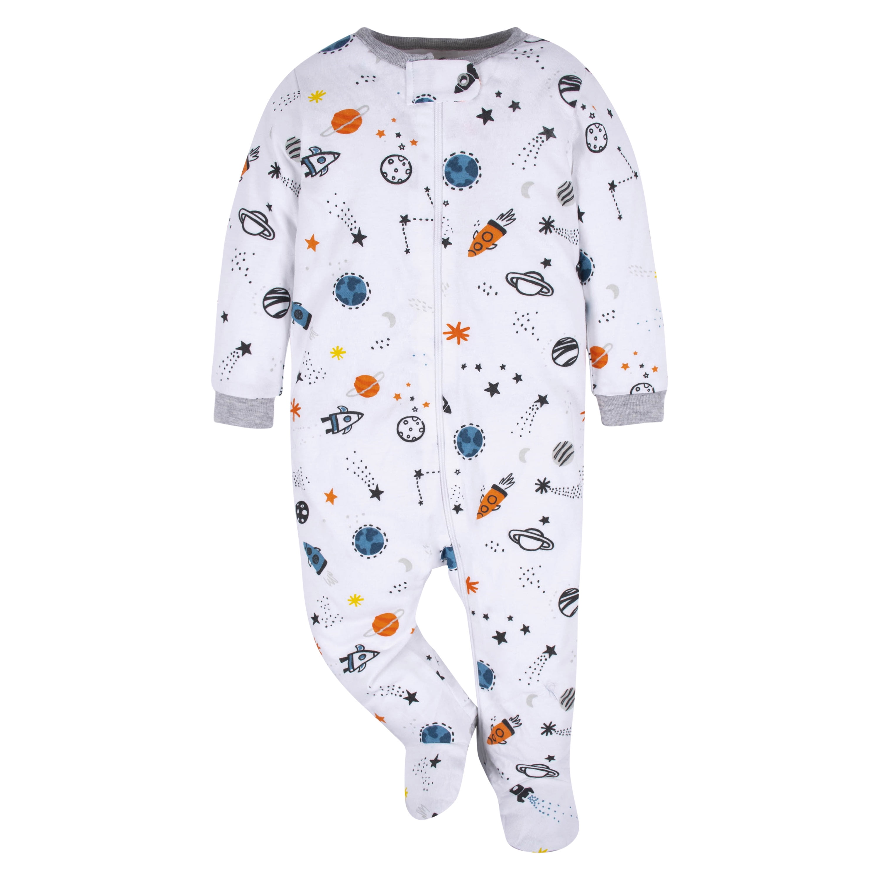 Gerber Baby Boy Sleep 'N Play Footed Pajamas, 4-Pack, Sizes Preemie - 6-9 Months
