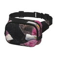 thumbnail image 2 of Lsque Motif Aigle Chauve Sac de Taille Double Couche Carré, Tissu en Sergé Durable avec Ceinture Réglable, Randonnée en Plein Air, Course, Sac de Voyage, 2 of 9