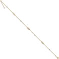 thumbnail image 2 of 14K Two-Tone Diamond-Cut Beads And Infinity 10In Plus 1In Ext. Anklet Made In Turkey ank301-10, 2 of 5