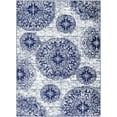 thumbnail image 2 of Hauteloom Nubia Living Room, Bedroom Area Rug - Farmhouse - Navy,Pale Blue - 8'10" x 12', 2 of 7