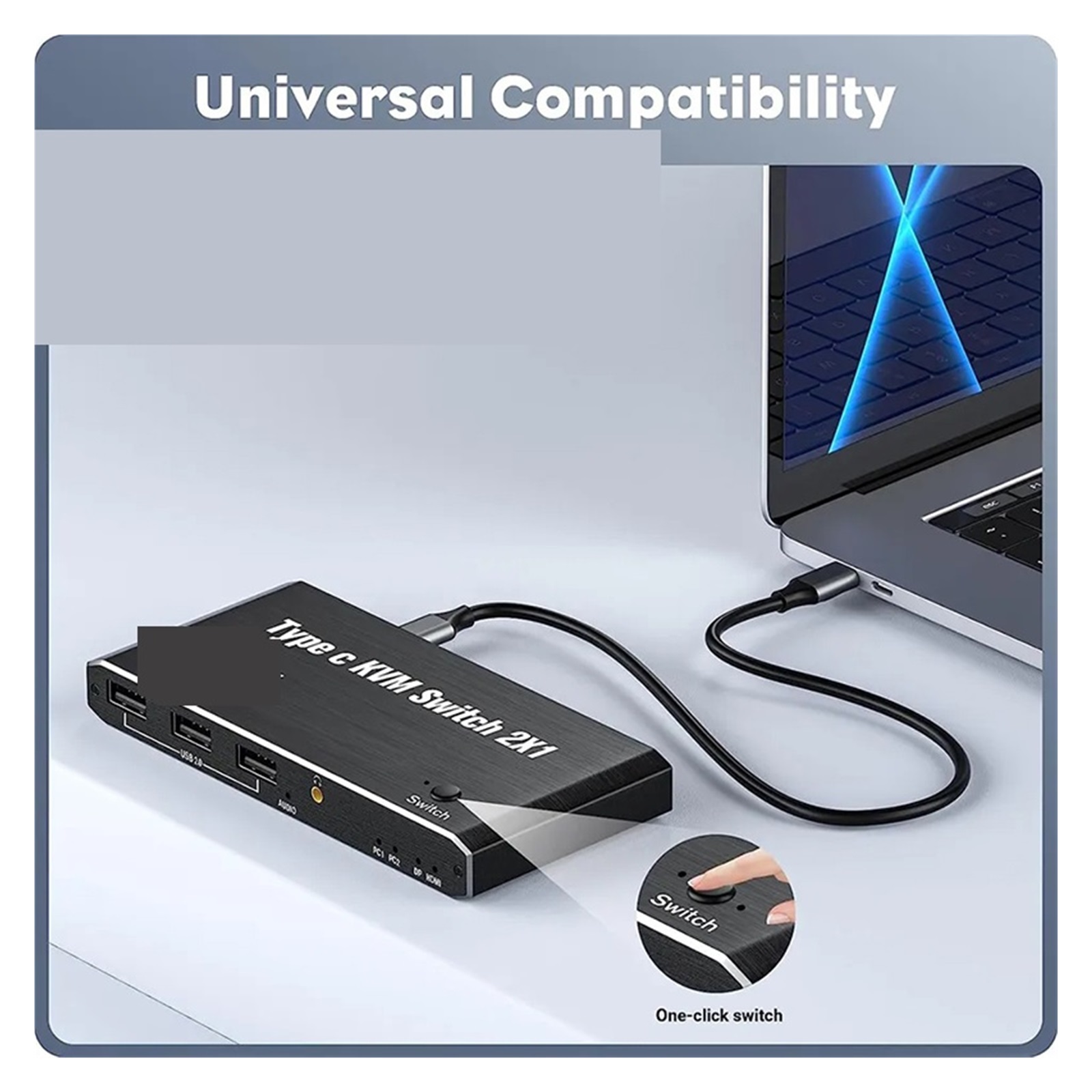 3 4 USB C KVM Switch 4K 144Hz USB 2.0 KVM Switch USB 8K 60Hz HMI DP USB KVM Switcher ,Effortless Switching
