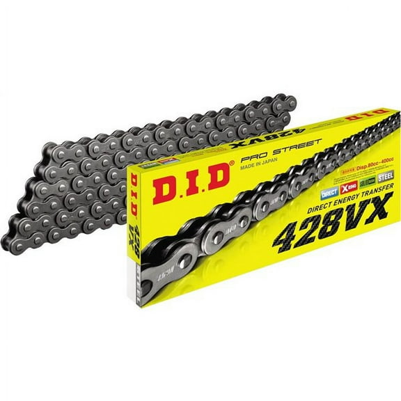 DID 428VX Series X-Ring Chain | 122 Link | Natural (428VXX122FB)