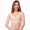 Black, variant on BR02 Support Bra with 2" Elastic Band - Large - Beige