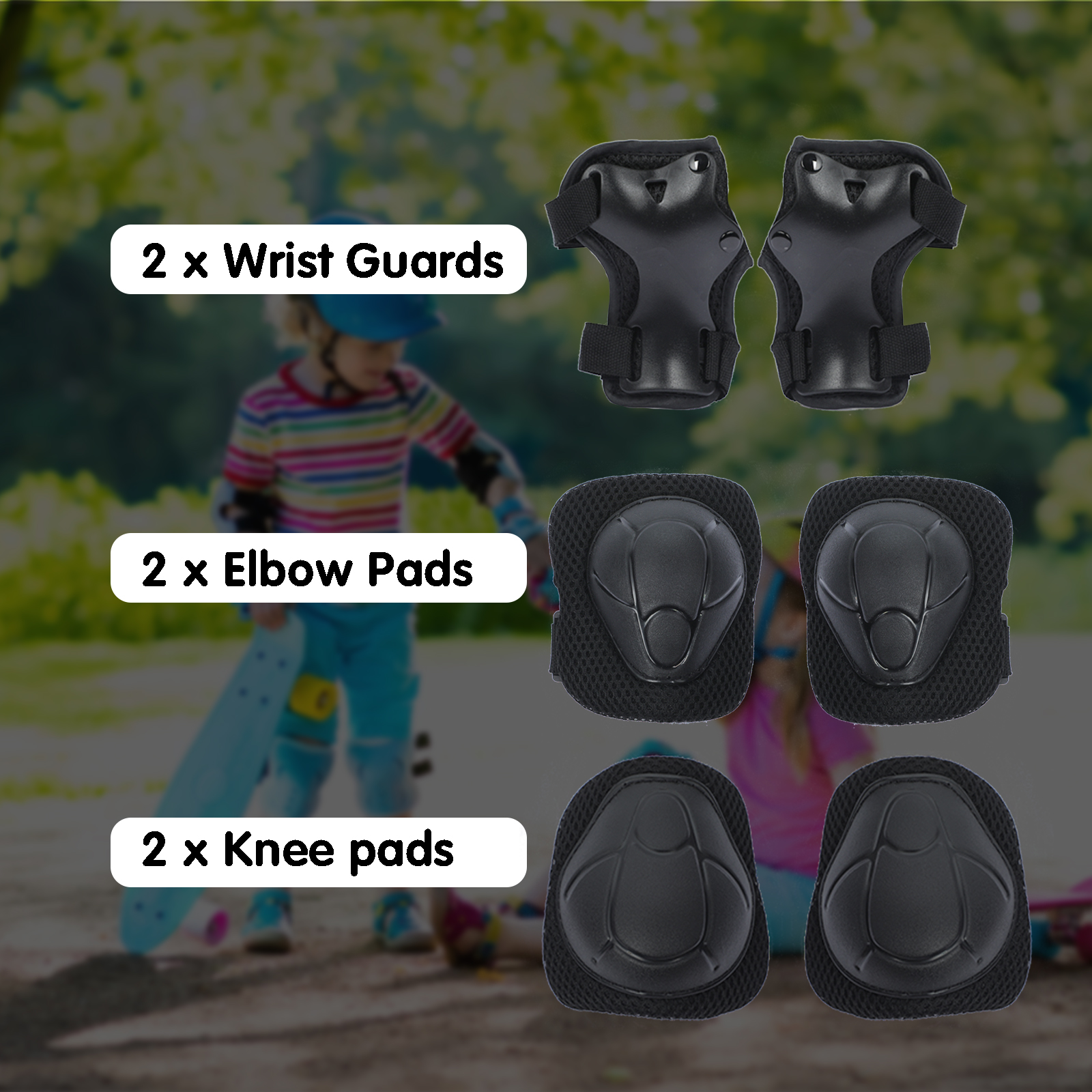 Atphfety Kids Bike Helmet Set with LED Light photo 4