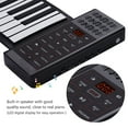 thumbnail image 4 of Yeacher Portable Electric 88 Keys Roll Up Piano Multifunction Digital Piano Keyboard Built-in Speaker Rechargeable Lithium Battery Reverberation BT Function Flexible Silicone Piano Keyboard, 4 of 7
