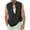 Black, variant on Bcfgryg Mens Spring Summer Cotton Linen Pure Color Casual Sleeveless Buttons Shirts Tops Blouse Slim Fit Dress Shirts Men White