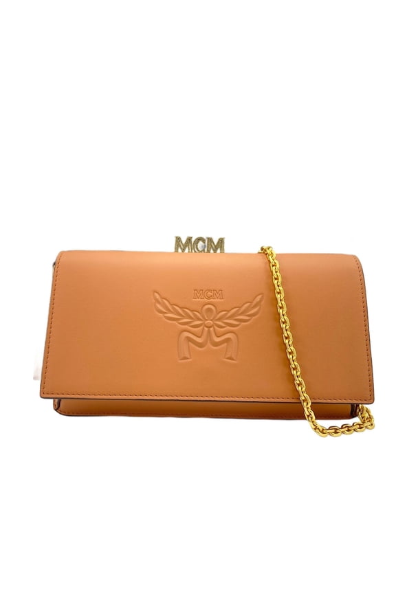 Pre-Owned MCM Large Himmel 2-Way Pouch Bag, Brown