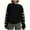 Black, variant on Lorytime Christmas Womens Crewneck Sweatshirt Oversized Letters Print Fleece Shirt Long Sleeve Pullover Warm Tops