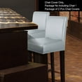 thumbnail image 2 of PiccoCasa Waterproof Bar Stool Covers for Counter Height Side Chair Covers Grey 2, 2 of 7