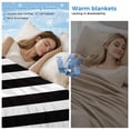 thumbnail image 2 of Black Striped Cooling Blanket, Lightweight Breathable Summer Throw Blanket with Double Sided Cold Effect,Modern Farmhouse Black White Stripes Picnic Beach Blankets Bed Sheet for Hot Sleepers 30"x40", 2 of 8