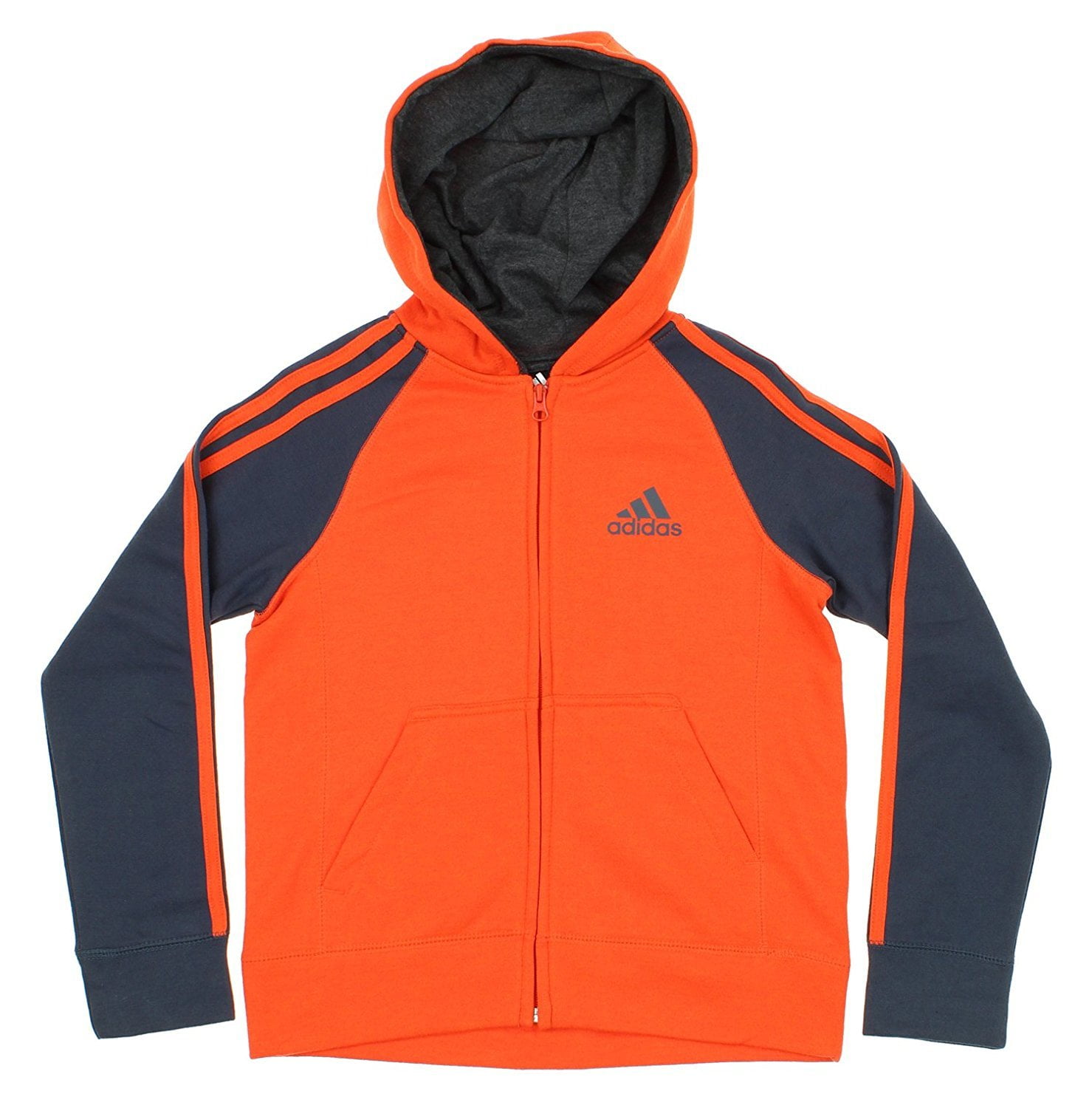 Distribución Incorrecto terciopelo Adidas Youth Full-Zip Three Stripe Hoodie, Color Options - Walmart.com