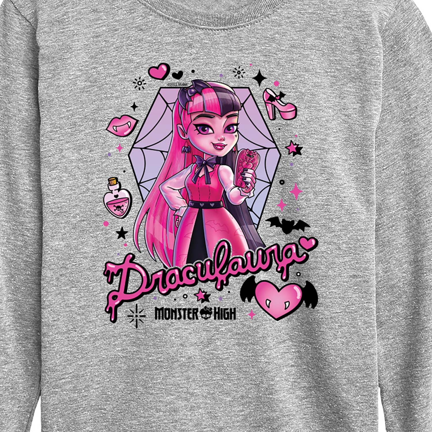 Monster High - Draculara - Toddler And Youth Long Sleeve Graphic T-Shirt