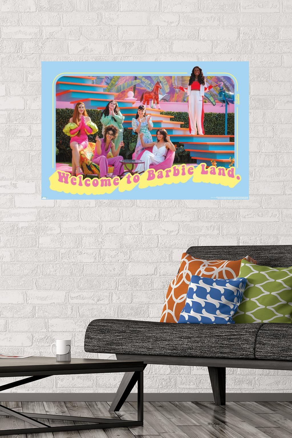 Mattel Barbie: The Movie - Welcome To Barbie Land Wall Poster, 22.375" x 34"
