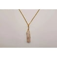 thumbnail image 4 of Elegant Clear Quartz Wire Wrapped Necklace Gold Tone, 4 of 5