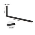 thumbnail image 3 of KFFKFF Bracket for Shelves, Set of 4, Dimensions 16 x 6 inches, Robust Wall Mounted Shelf Brackets, Matte Black L Shaped Bracket, Constructed from 10mm Thick Steel, Supports Weight up to 160 lbs, 3 of 9