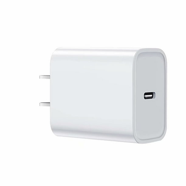 Connectique et chargeurs pour tablette GENERIQUE Chargeur rapide usb-c 20w  adaptateur pd 3. 0 charge rapide pour prise iphone 12 eu blanche