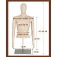 thumbnail image 7 of FDW 59"H New Polypropylene Male Mannequin with Stable Base, Perfect for Display, 7 of 7