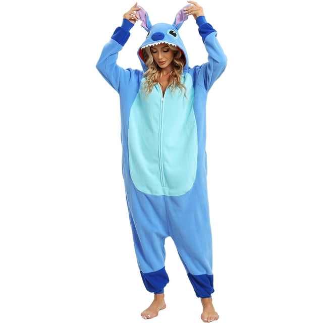 Wishliker Pijamas de animales para adultos, disfraces de Halloween, cosplay, ropa de fiesta