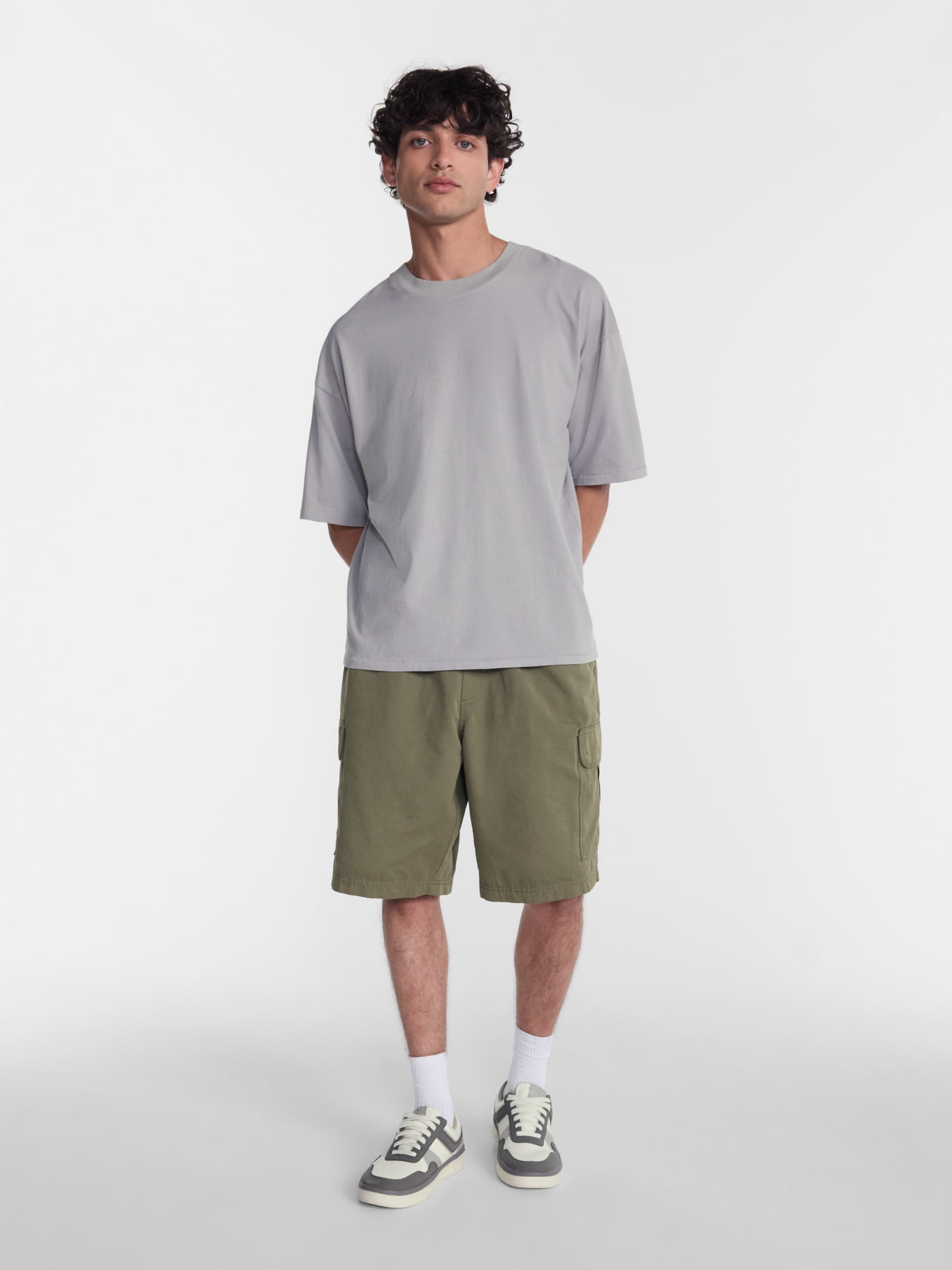 No Boundaries Boxy Fit Heavyweight Cotton Tee, Men's & Big Men's XS-3XL