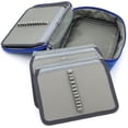 thumbnail image 4 of High Capacity Zipper Pens Pencil Case- Multi-Functional Stationery Pencil Pouch 72 Slots Colored Pencil Case Portable Pencil Bags With 2 Removable Sleeves(Blue), 4 of 7