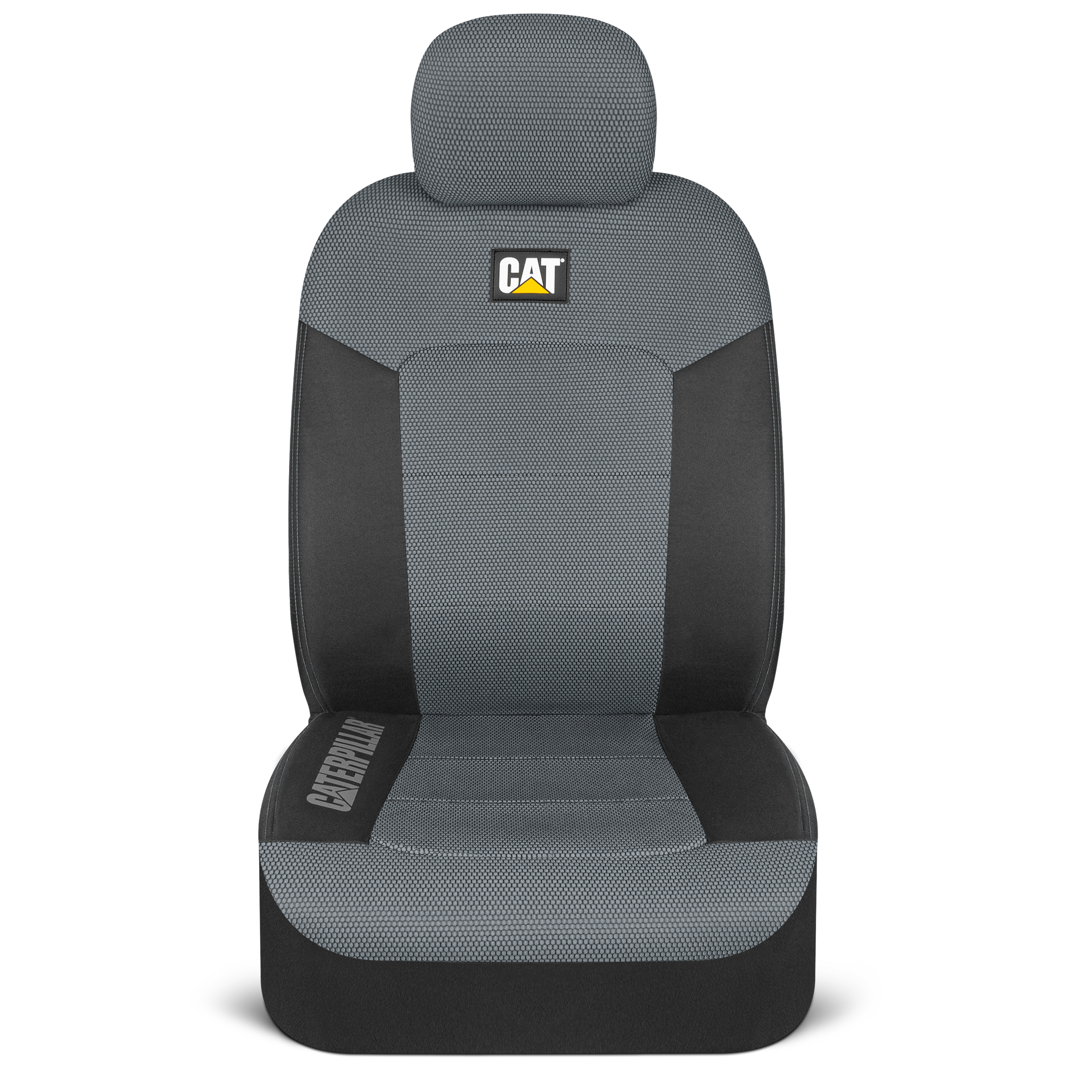CAT MeshFlex Front Seat Covers, Gray & Black photo 4