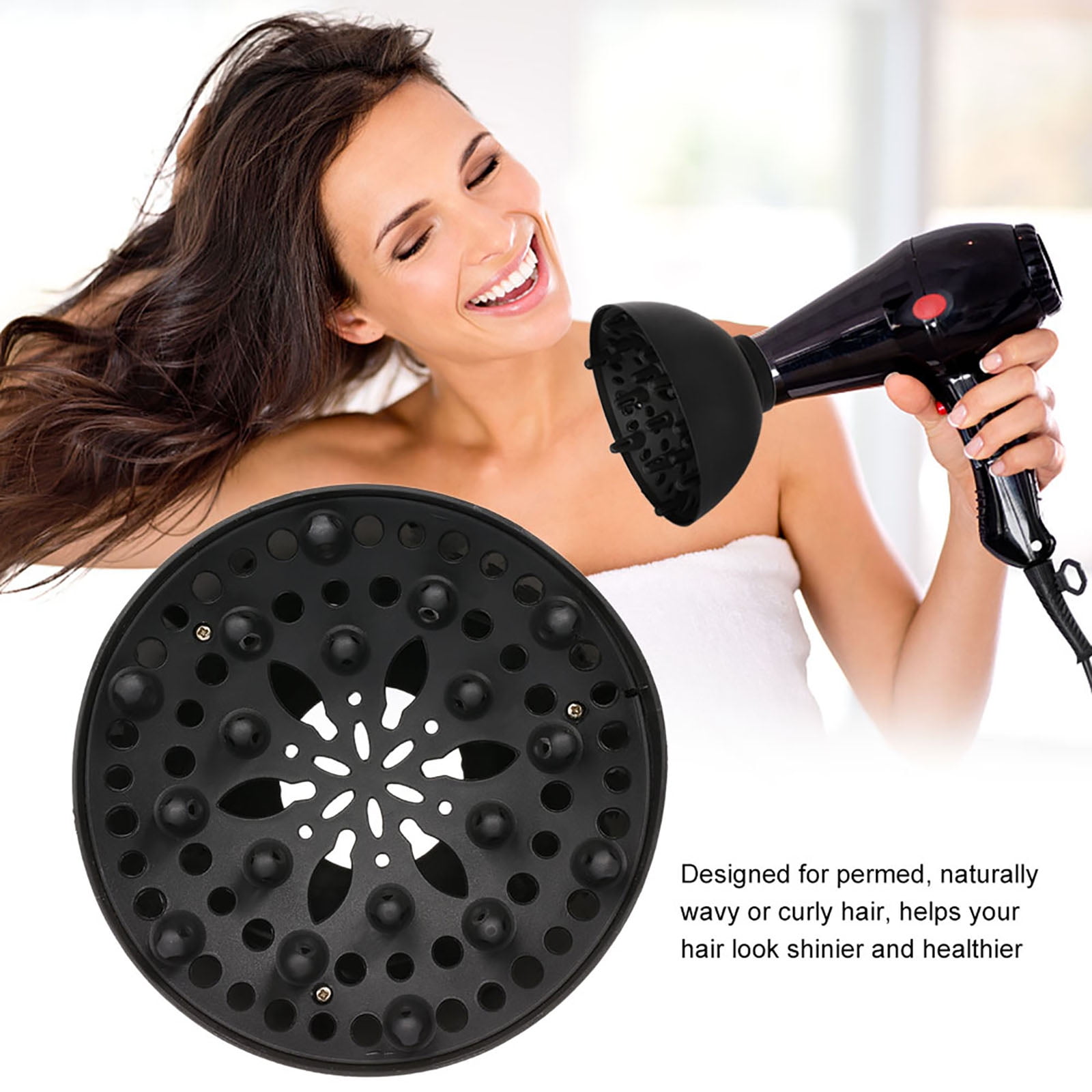 Yiailnter Hairdryer Diffuser Universal Blower Hairdressing Salon Curly Hair Dryer Diffuser Cover Styling Accessory