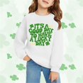 thumbnail image 2 of Mercatoo Girls Boys St. 𝐏atrick's Day Sweatshirt Outfit Toddler Crewneck Long Sleeve Pullover Kids Letter Shirt Sweater Tops, 2 of 6