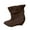 Coffee, variant on Brown Women Sparkling Shine Crystal Decor Wedge Platform Large Measurements Cold Season Design Cozy Sturdy Heel Short Boots For Outdoor Activities