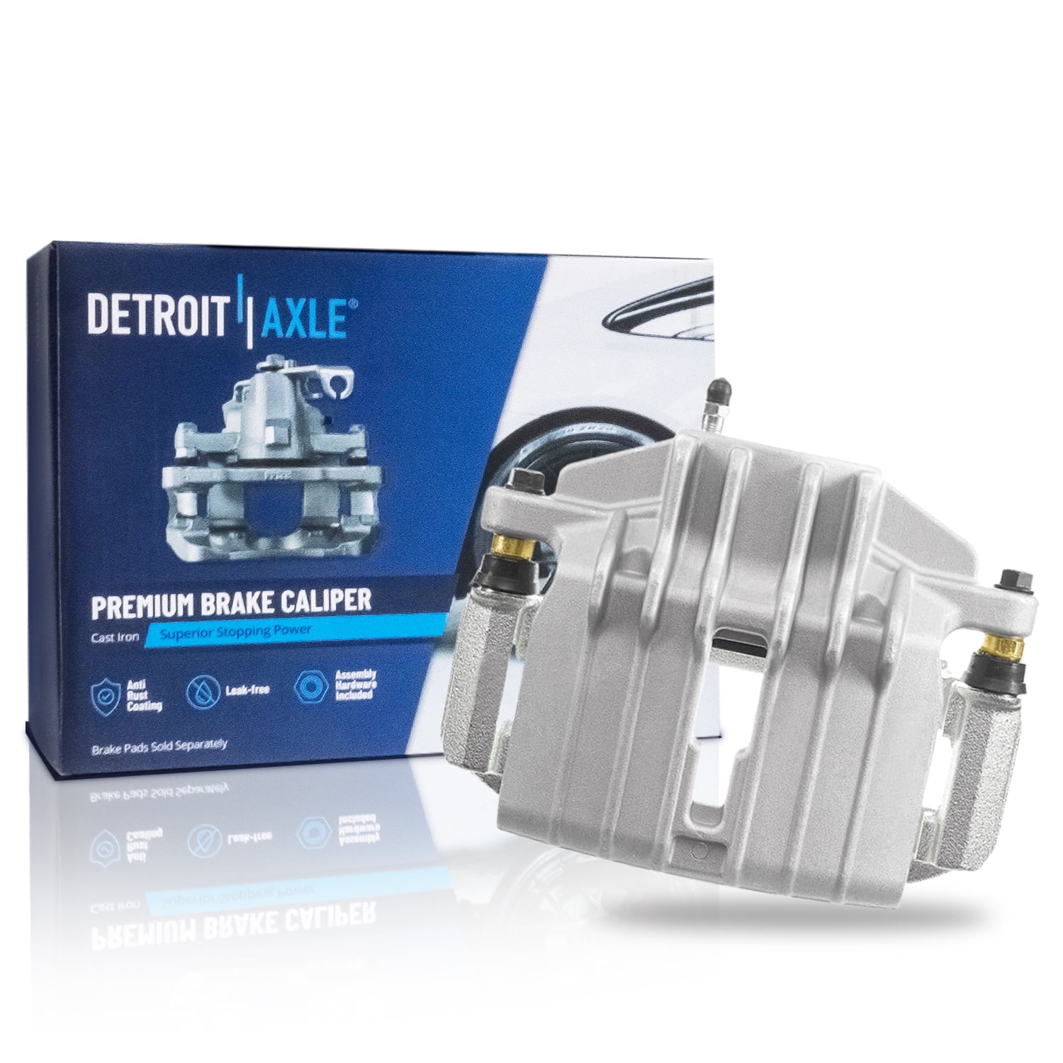 KUSATEC Rear Disc Brake Caliper With Bracket Kit - Fits 2006-2014 Honda Ridgeline (Left & Right, 38mm Piston)