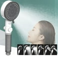 thumbnail image 1 of Turbo Shower Head Home Bath Shower Nozzle Water Heater Filter Shower ,10 Bathing Modes, One Pressurised Water Stop Function Shower Head., 1 of 8