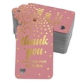 thumbnail image 1 of Inkdotpot Pack Of 50 Real Gold Foil Paper Tags ThankYou From The New Wedding Favor Hang Tags, 1 of 6