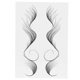 thumbnail image 2 of Bordes Pelo Tatuaje Pegatina Bordes Peinados Tatuaje Borde Pelo Impermeable Falso Rayita Pegatina, 2 of 7