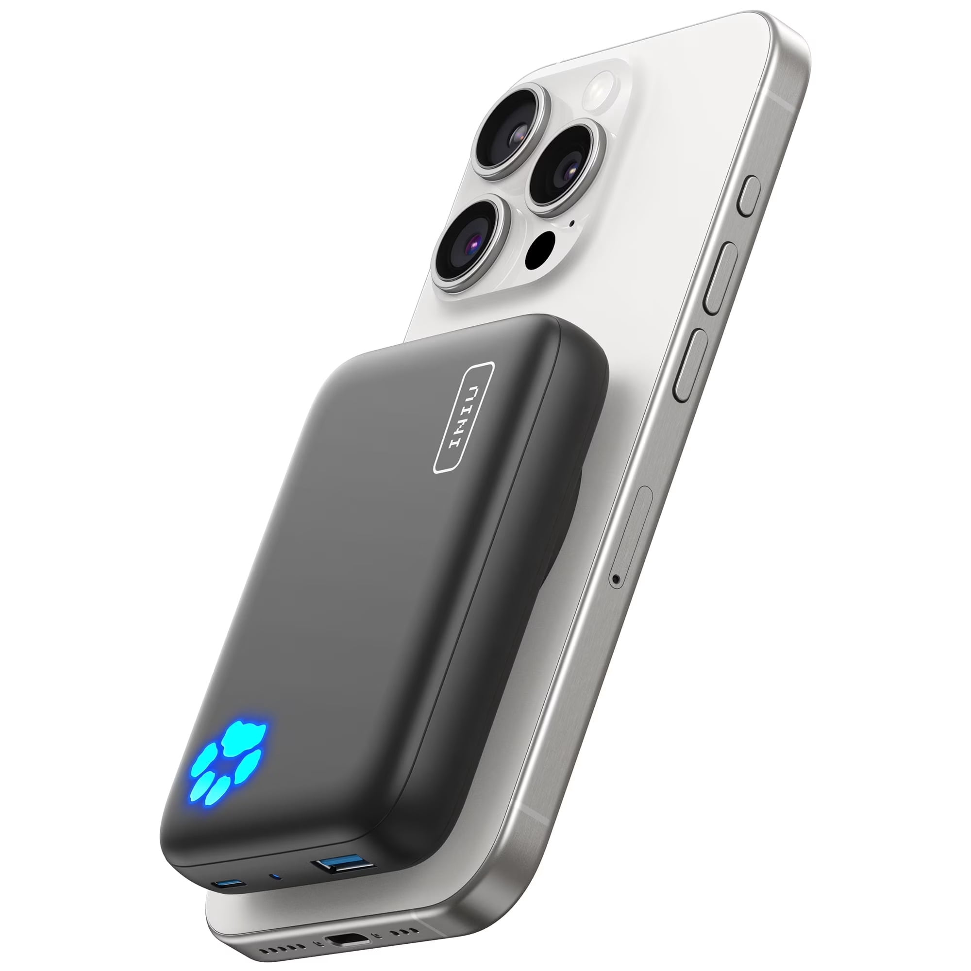 INIU BI-B43 MagPro 10000mAh Magnetic Wireless Power Bank - Black