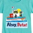 thumbnail image 3 of Pete The Cat - Ahoy Pete - Toddler And Youth Girls Short Sleeve Graphic T-Shirt, 3 of 6