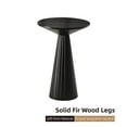 thumbnail image 6 of COZAYH Pedestal Small Drink Table Round Martini Table Wood Plant Stand End Table for Small Space Living Room, Bedroom, Black, 6 of 8