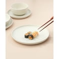 thumbnail image 5 of JoyJolt Mesa 6pc Stoneware 10.5" Dinner plate set - Linen, 5 of 8