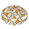 thumbnail image 2 of Kll 36" Christmas Tree Skirt Giraffes Head ,Cartoon Giraffes Xmas Tree Skirts Mat For New Year Xmas Holiday Party Indoor Outdoor Home Decoration, 2 of 9