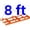 8Ft, variant on GARVEE 4ft Width Tow-Behind Drag Harrow Driveway Grader,Heavy-Duty Landscape Rake Leveling Tool with 6ft Chain,for ATV UTV Tractor and Lawn Mower