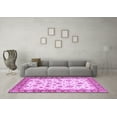 thumbnail image 3 of Ahgly Company Indoor Square Abstract Purple Modern Area Rugs, 3' Square, 3 of 4
