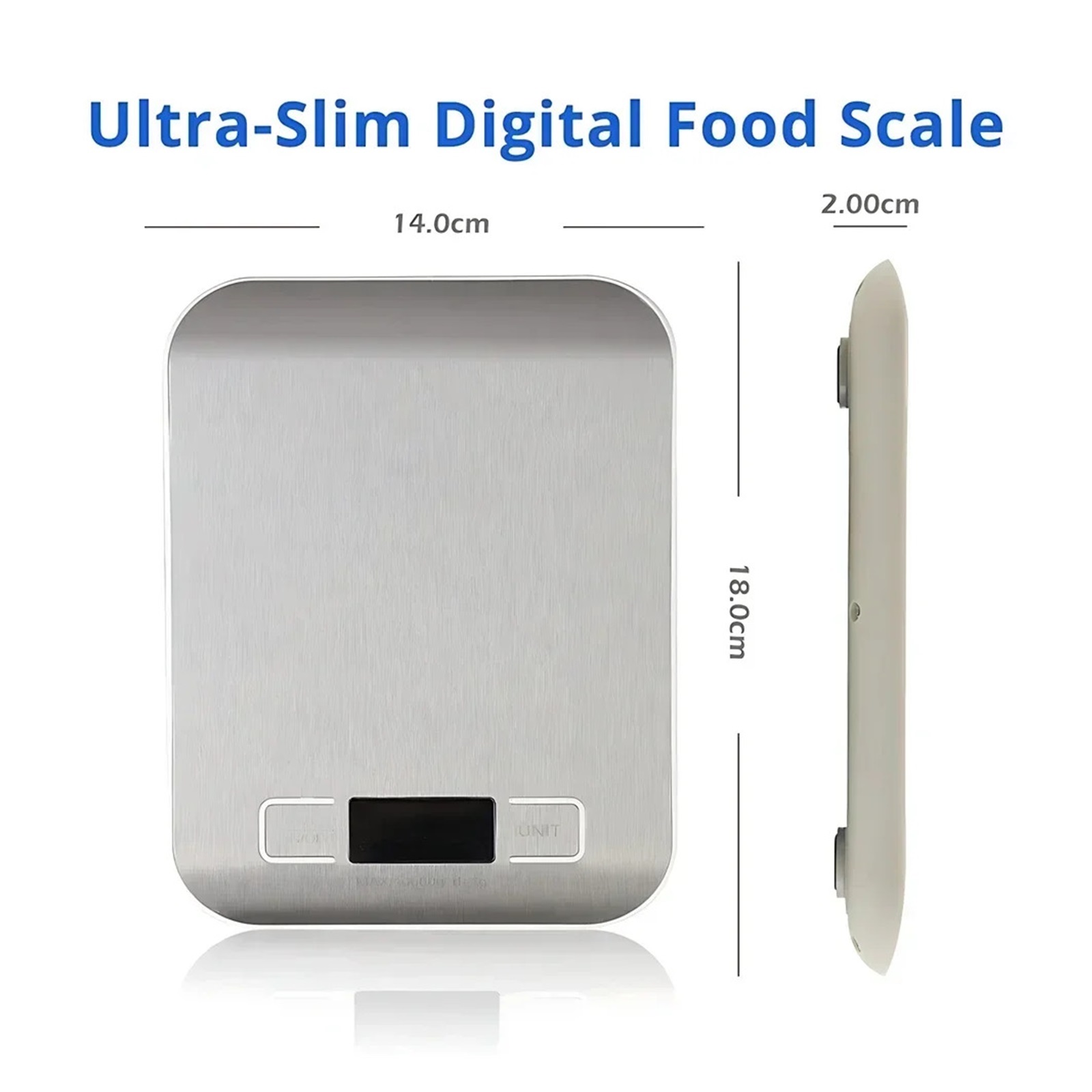 5/1kg Household Kitchen Diet Scales Measuring Tool Slim LCD Digital Scale Electronic ,Multifunction