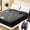 Black, variant on Blunique Heated Mattress Pad Twin Size, Electric Bed Warmer with Controller, 4 Heat Settings 10H Auto-off, 3D Air Layer Fabric, Side Storage Pouch, Machine Washable, 39"x75" White