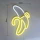 thumbnail image 5 of Letreros de neón de plátano Luces de neón LED Arte Luces de pared decorativas Luces de neón para la pared del dormitorio Habitación de los niños Decoración de bar de fiesta de cumpleaños 11''X19, 5 of 5