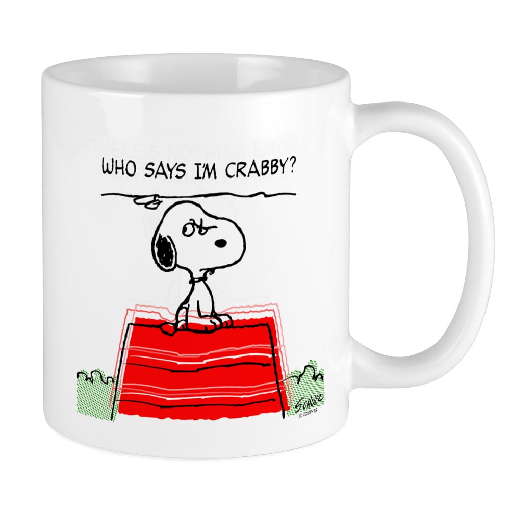 18 oz Oval Ceramic Mug Merry /& Bright Holiday Vandor Peanuts Green Snoopy