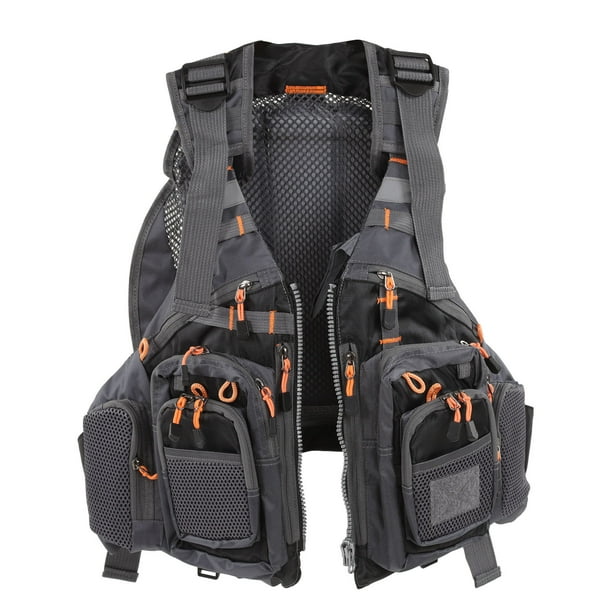 Fishing Vest Backpack, Black Multi Pockets Fishing Vest Quick Dry
