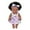 G, variant on 8-inch Poseable Baby Doll for Girls - Realistic Black Doll Toy with Curly Hair(Black,A)