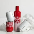 thumbnail image 3 of Corkcicle Luxe 12 Oz Stainless Steel Stemless Cup with Lid, Fairisle Red, 3 of 3