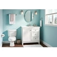 thumbnail image 3 of Moen Graeden Spot Resist Brushed Nickel 2-handle 4-in Centerset Bathroom Faucet, 3 of 10