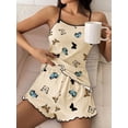 thumbnail image 5 of Avidlove Women's Cami Pajamas Set 2 Piece Cute Print Tank Top with Shorts Sleepwear Camisole Loungwear, 5 of 8